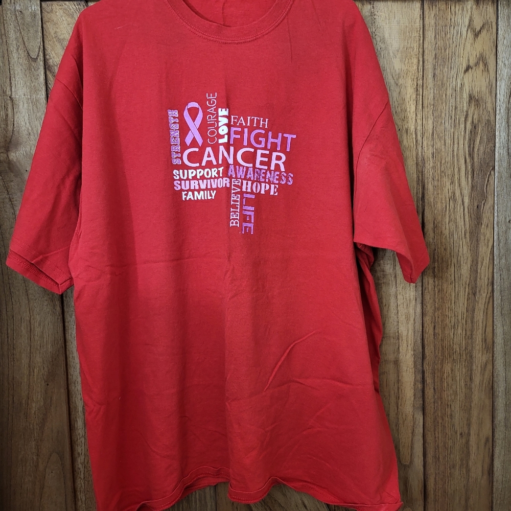 2XL unisex cancer support tee